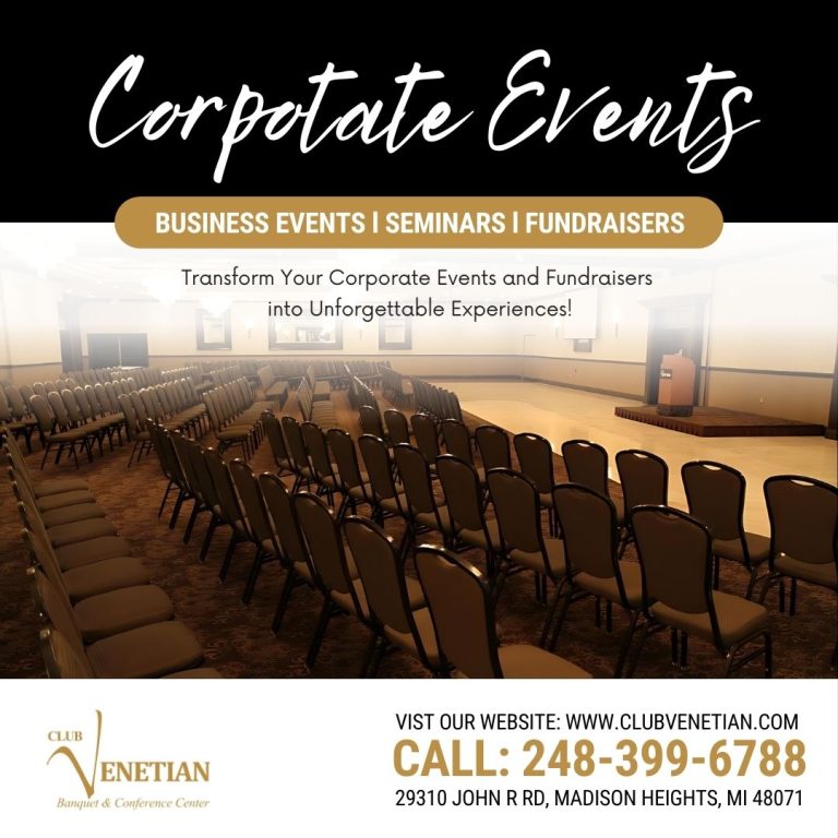 Transform Your Corporate Events at Club Venetian