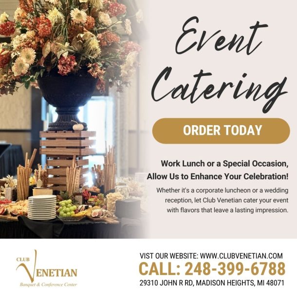 even catering information for Club Venetian