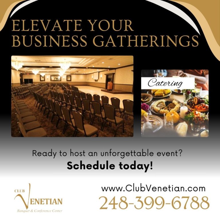 Elevate Your Business Gatherings at Club Venetian