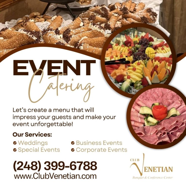 Elevate Your Event with Club Venetian Catering Services