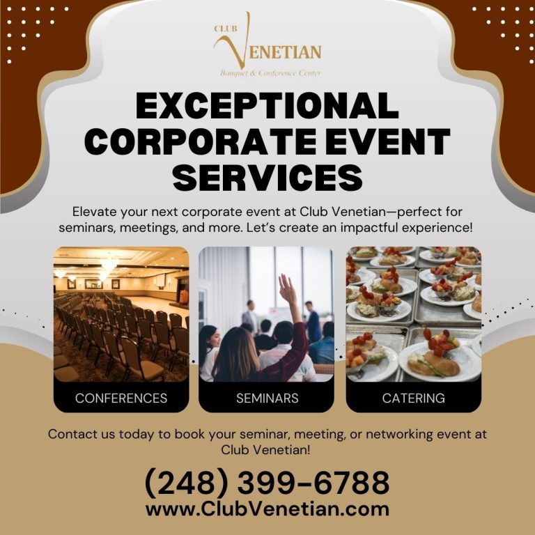 Exceptional Corporate Events at Club Venetian